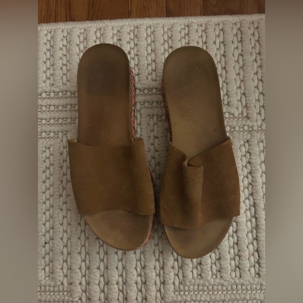 Women’s Boho Bohemian Brown Y2K Inspired Granola Hippie Wedge Flip Flop Sandals